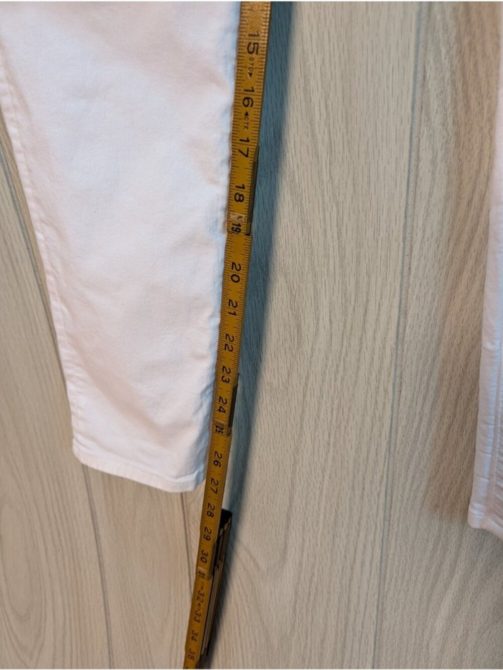 AG Adriano Goldschmied Jeans Sz 31R The Legging Ankle Super Skinny White - Picture 12 of 13